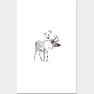 Festive Reindeer Posters and Art